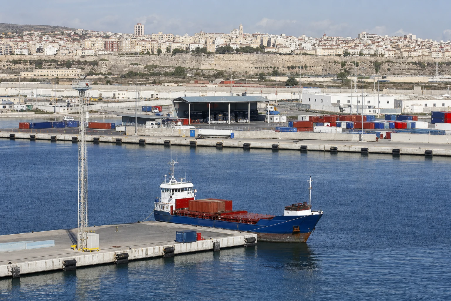 Operativa portuaria y logística en Melilla